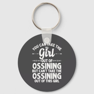 Porte-clés Fille d'Ossining Ny New York racines maison États-