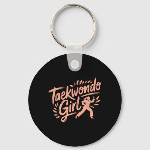 Porte-clés Fille drôle de Taekwondo