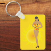 Porte-clés Fille en Bikini (Recto)