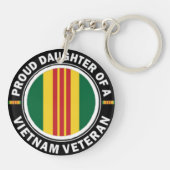 Porte-clés Fille fière d'un porte - clé de vétérinaire du (Dos)