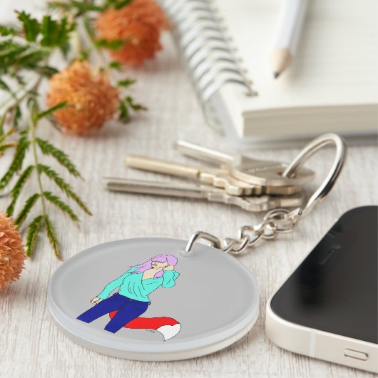 Porte-clés fille foy (Devant Droit)