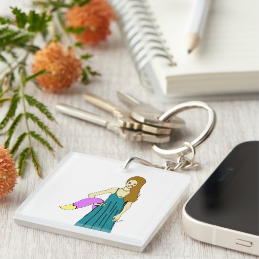 Porte-clés fille foy (Devant Droit)