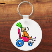 Porte-clés Fille handicapée (Recto)