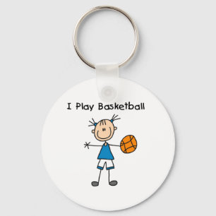 Porte-clés Fille Je Joue Au Basket Tshirts Et Cadeaux