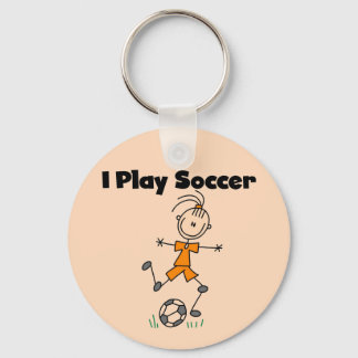 Porte-clés Fille Je Joue Tshirts et cadeaux de football