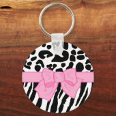 Porte-clés Fille Leopard Zebra Poster de animal et mignonne c (Recto)