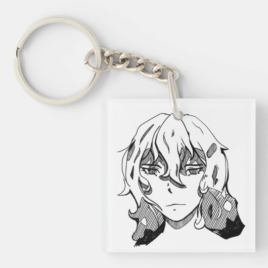 Porte-clés Fille lineart (Devant)