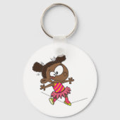 Porte-clés Fille Marchant Sur Une Tightrope (Verso)