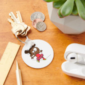 Porte-clés Fille Marchant Sur Une Tightrope