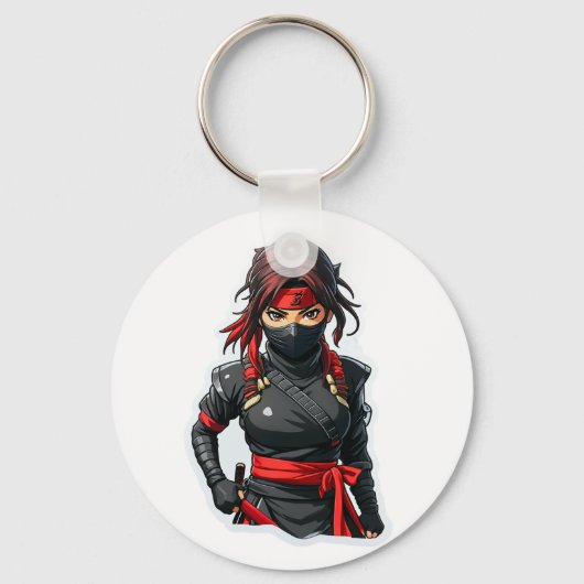 Porte-clés Fille Ninja (Recto)