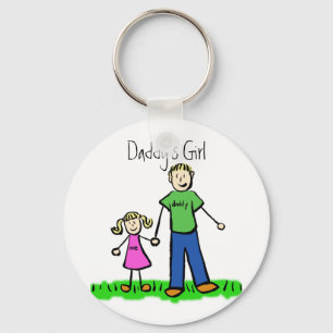 Porte-clés Fille Porte - clé blonde de papa (Personnaliser)