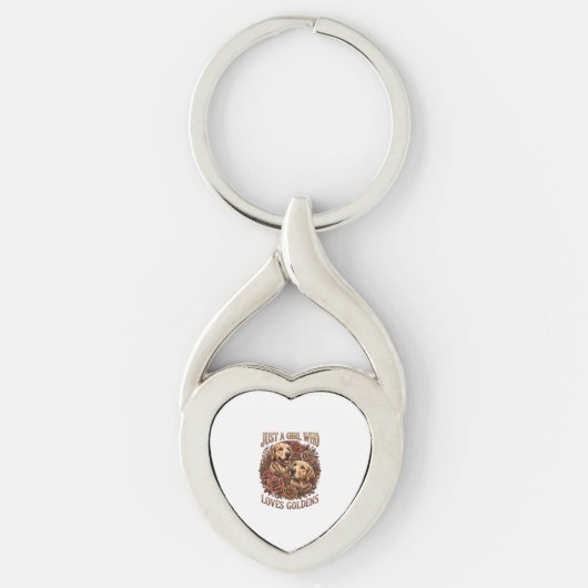 Porte-clés Fille qui aime simplement les roses pour chiens Go (Devant)