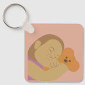 Porte-clés Fille qui étreint un ours (Recto)