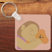 Porte-clés Fille qui étreint un ours (Recto)