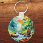Porte-clés Fille randonnée (Recto)