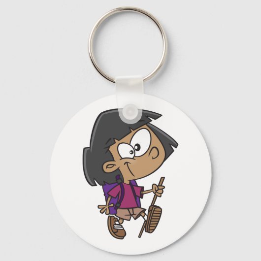 Porte-clés Fille Randonnée (Recto)