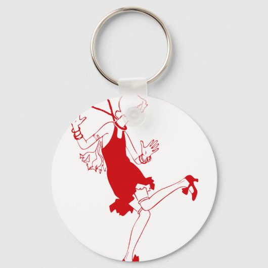 Porte-clés fille rouge (Recto)