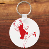 Porte-clés fille rouge (Recto)