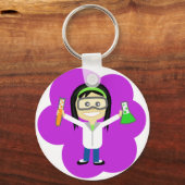Porte-clés Fille scientifique (Recto)