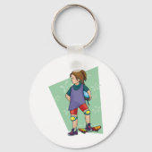 Porte-clés Fille Skateboarder (Verso)