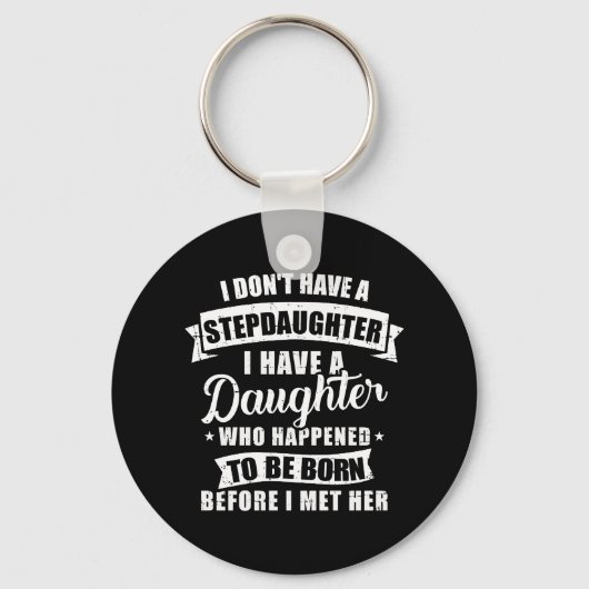 Porte-clés Fille Stepfather née avant la rencontre Stepgirl (Recto)