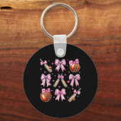 Porte-clés Fille T Ll Coquette Arc Rose Maman (Recto)