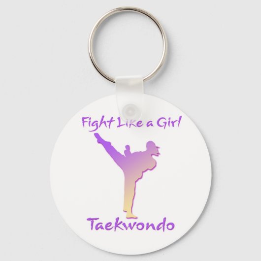 Porte-clés Fille Taekwondo (Recto)