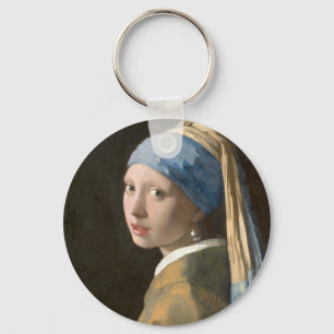 Porte-clés Fille VERMEER avec une oreille perle