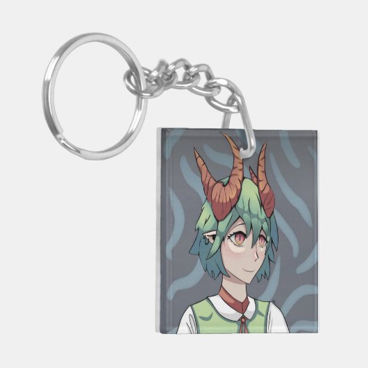 Porte-clés Fille Verte (Devant gauche)