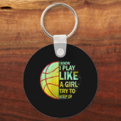 Porte-clés Filles Basketball (Recto)