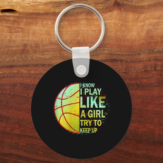 Porte-clés Filles Basketball (Recto)