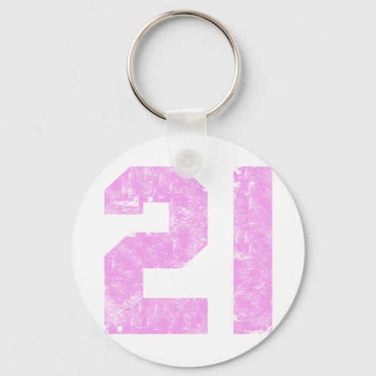 Porte-clés Filles Cadeaux de 21e anniversaire (Recto)