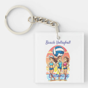 Porte-clés Filles de beach volley Thunder_Cove