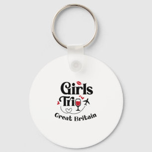 Porte-clés Filles de vin mignonnes voyage Grande-Bretagne vac