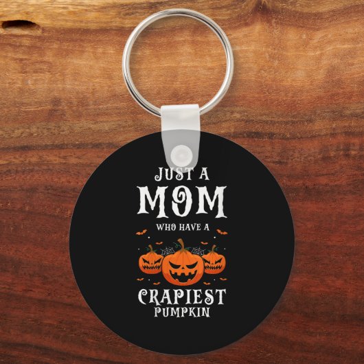 Porte-clés Filles Drôle Halloween Maman Avec Le Plus Sillires (Recto)