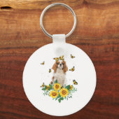 Porte-clés Filles Femmes Maman Cavalier King Charles Spaniel (Recto)