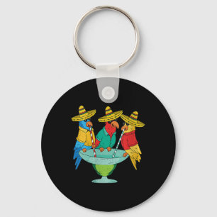 Porte-clés Filles Parrot Cinco De Mayo Drôle Boire Tequila