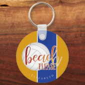 Porte-clés filles plage s'il vous plaît volleyball porte - cl (Recto)