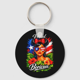 Porte-clés Filles Porto Ricaines Boricua Patrimoine Porto Ric