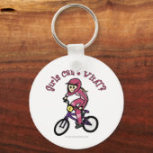 Porte-clés Filles rose pâle BMX (Recto)