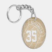 Porte-clés filles sport coutume or volley-ball (Devant gauche)