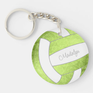 Porte-clés filles vert vif nom volleball