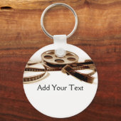 Porte-clés Film Reel dans Sepia Tones Arrière - plan (Recto)