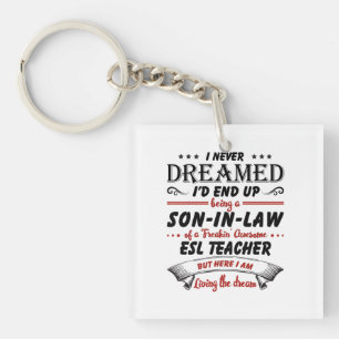 Porte-clés Fils En Droit De L'Enseignant Awesome ESL