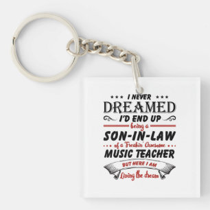Porte-clés Fils En Droit De L'Enseignant De Musique Awesome