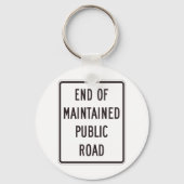 Porte-clés Fin De La Voie Publique Entretenue (Verso)