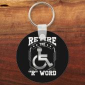 Porte-clés Fin de l'épreuve d'invalidité en fauteuil roulant  (Verso)