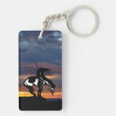 Porte-clés Fin du sentier avec coucher de soleil (Dos)