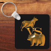 Porte-clés Finance Golden Bear Vs Bull (Recto)