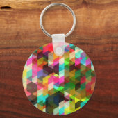 Porte-clés Fine Cool Abstraite Cute Girly Retro Mode (Recto)